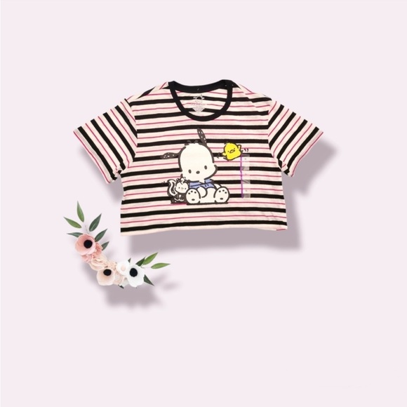 Sanrio Pochacco Graphic Strip Tee Size XL - Picture 2 of 5